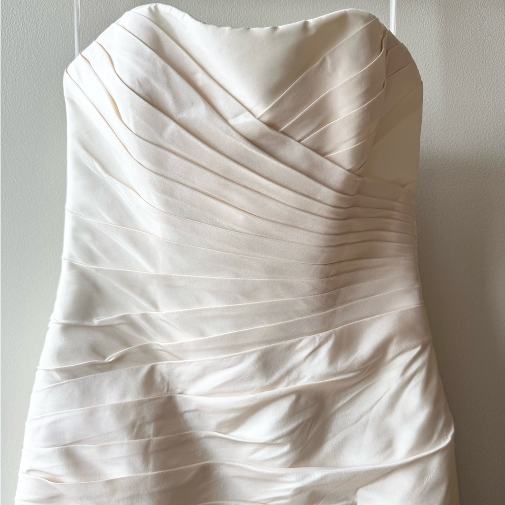 100% Silk Strapless Wedding Dress